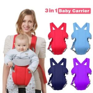 Multicolor Adjustable Baby Carrier Strong Material Safety Belt Adapt To Newborn Infant & Toddler Of 3 To 18 Month Backpa